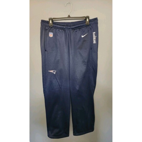 Nike New England Patriots Sweatpants Men's M Blue NFL On Field Fleece Lined - Picture 1 of 8